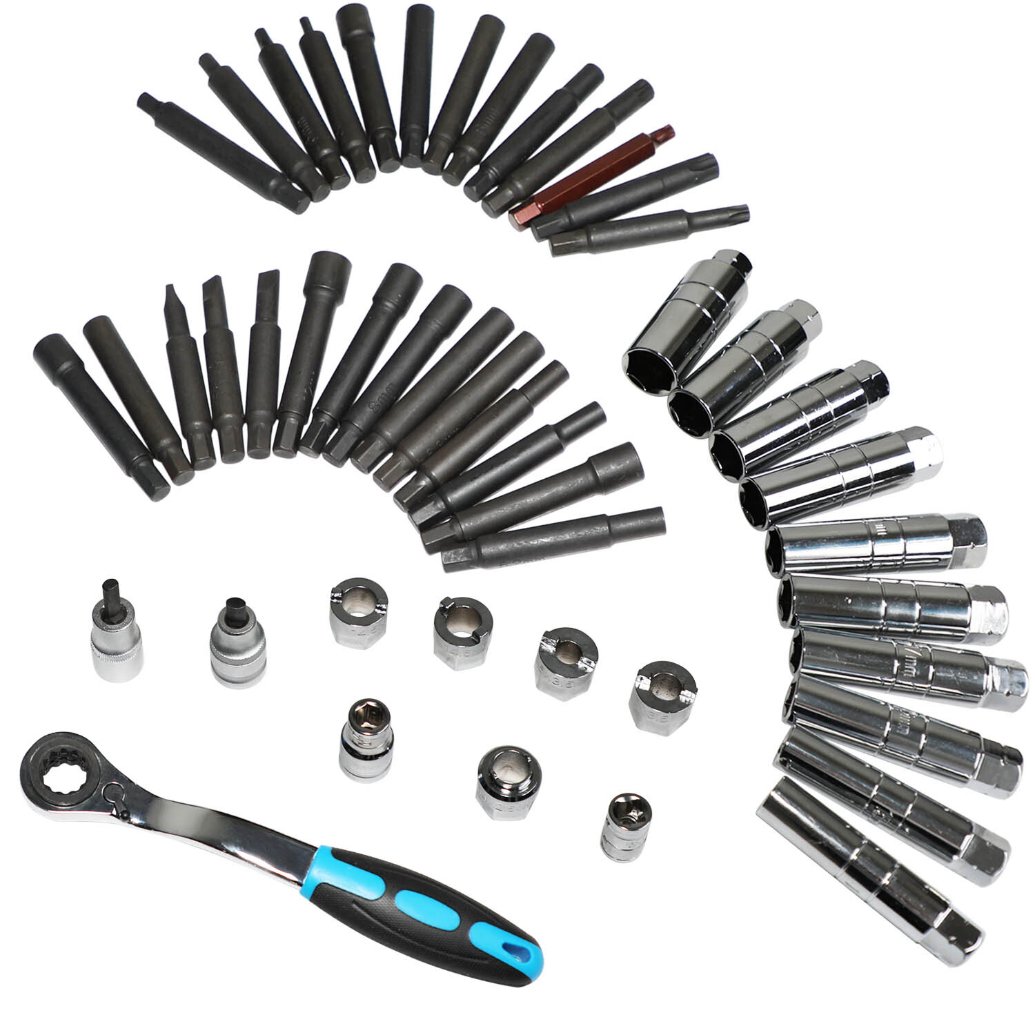 47pc Shock Absorber Tool Kit Suspension Top Mount Strut Nut Removal Tool Set
