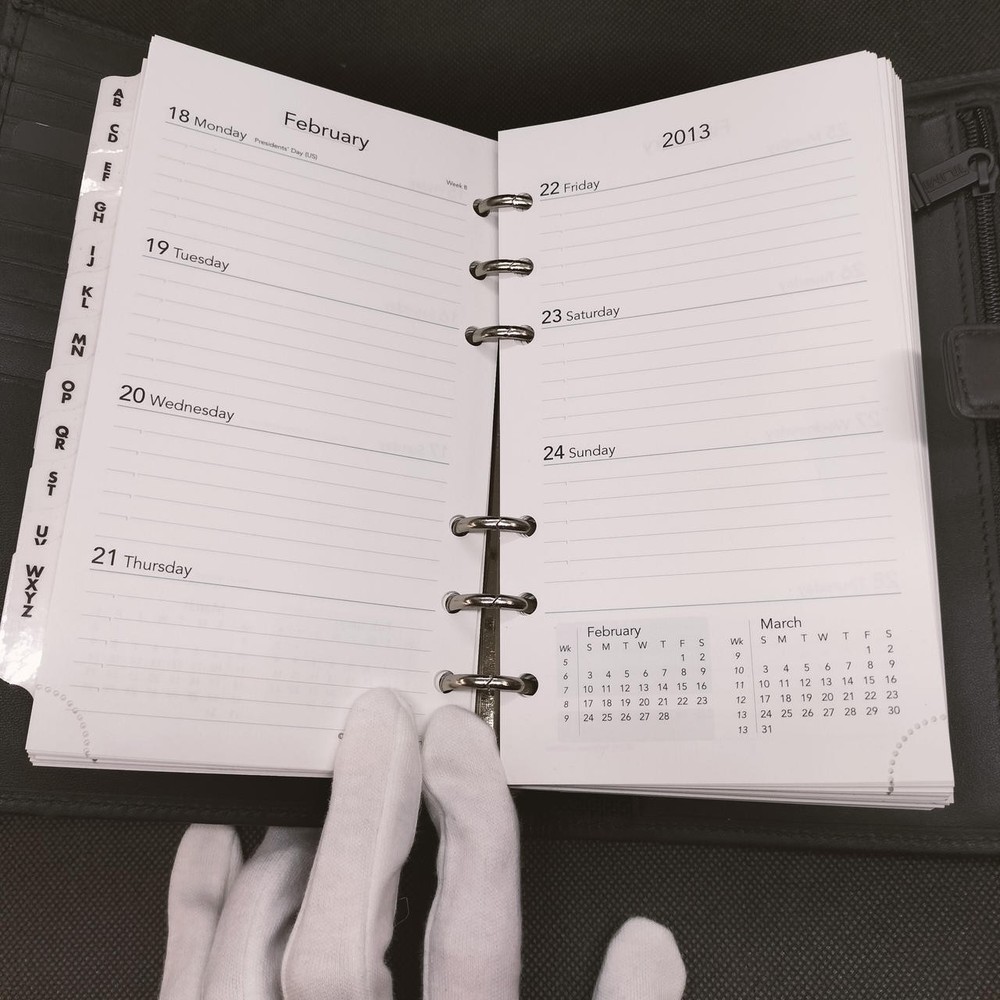 Tumi 6 Hole System Notebook