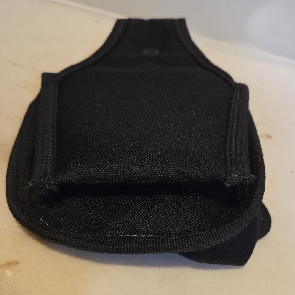 CLC Black Fabric Tool Pouch with Multiple Pockets, Belt Loop, Snap Closure