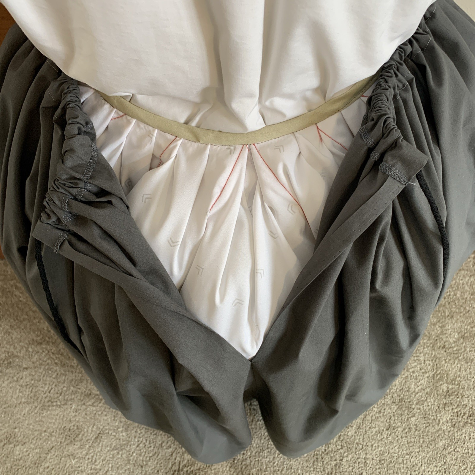 Outlander Skirt.Drawstring , One Size. Poly Cotton. Colonial, Pioneer, Petticoat