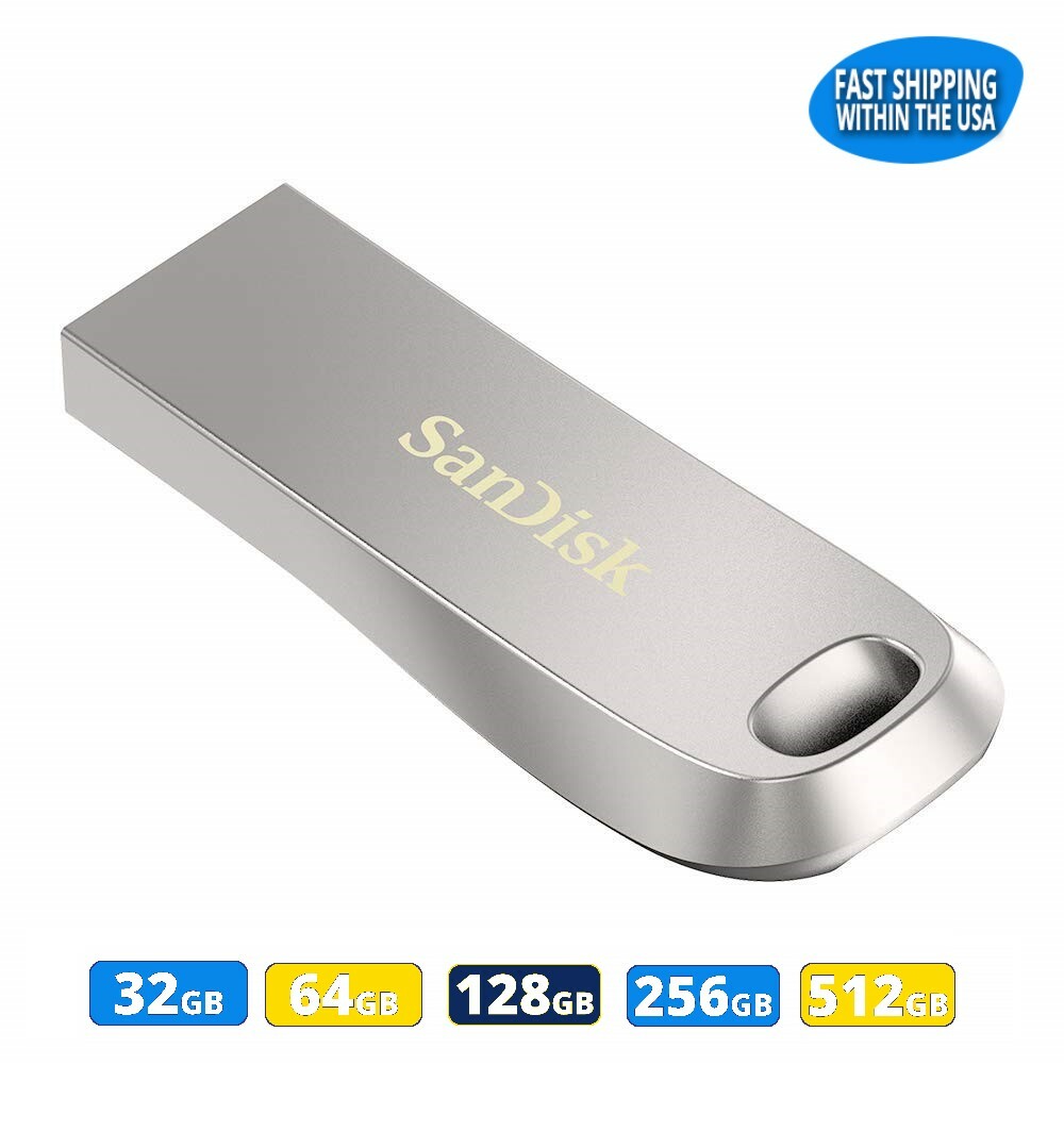 SanDisk Ultra Luxe USB 3.2 Flash Drive 32GB 64GB 128GB 256GB 512GB Memory lot
