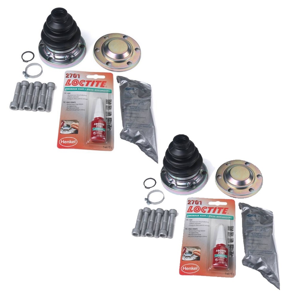 Loebro Set of 2 Axle Boot Kit for C/V Joint For BMW E30 E32 E34 E36