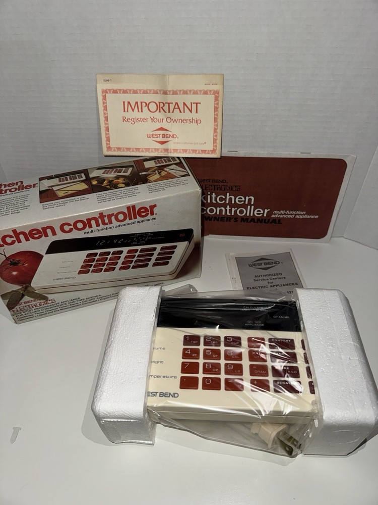 Vintage 1981 West Bend Electronics Kitchen Controller Multi-Function Appliance