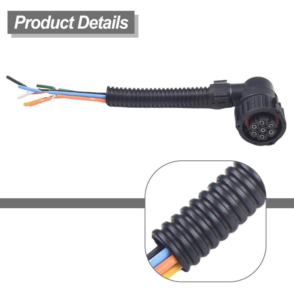 Black ABS Rear Tail Light Connector Base for Sprinter Prewired
