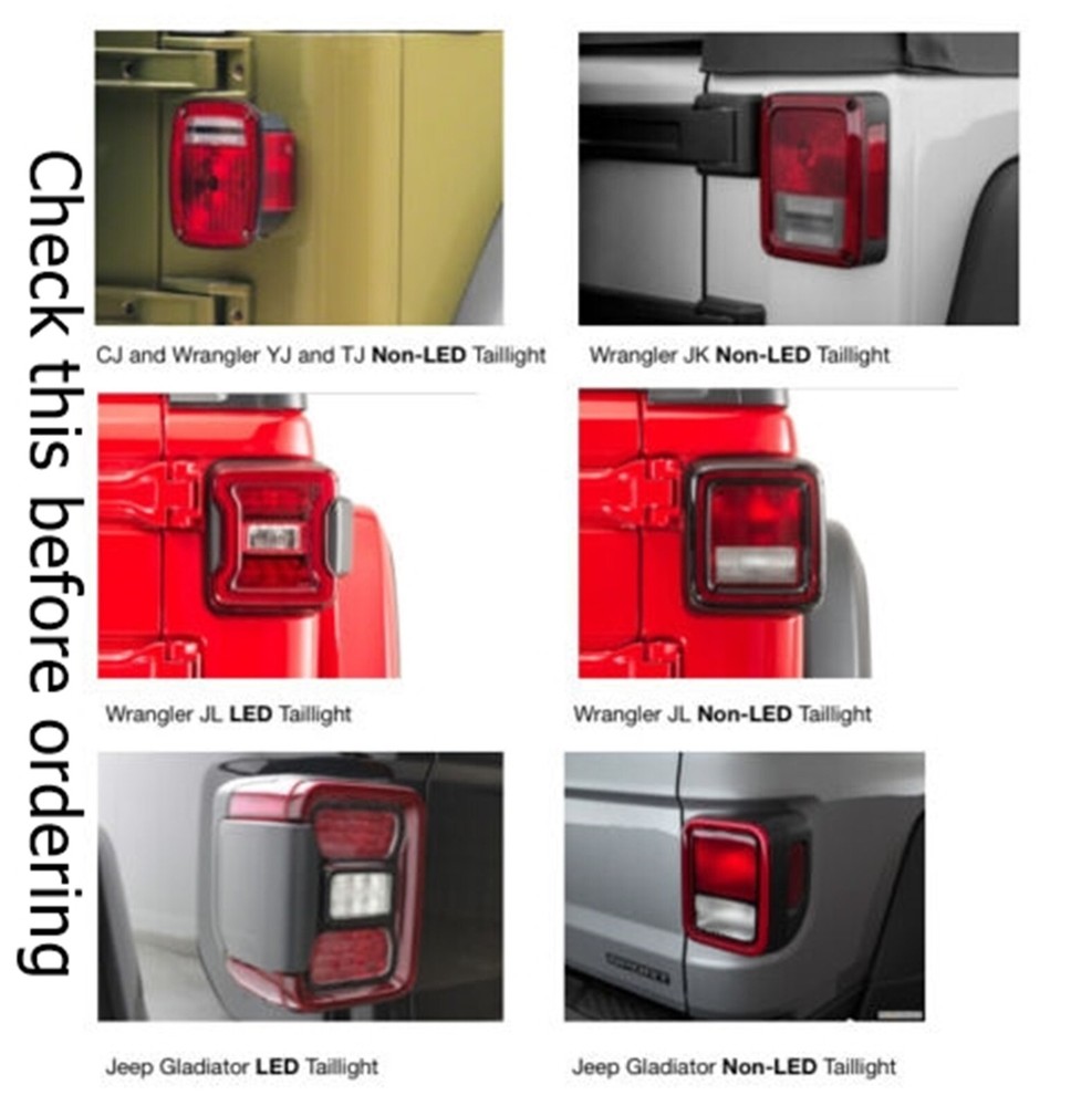 Scream ghostface tail light covers / fits 18-2023 jeep Gladiator