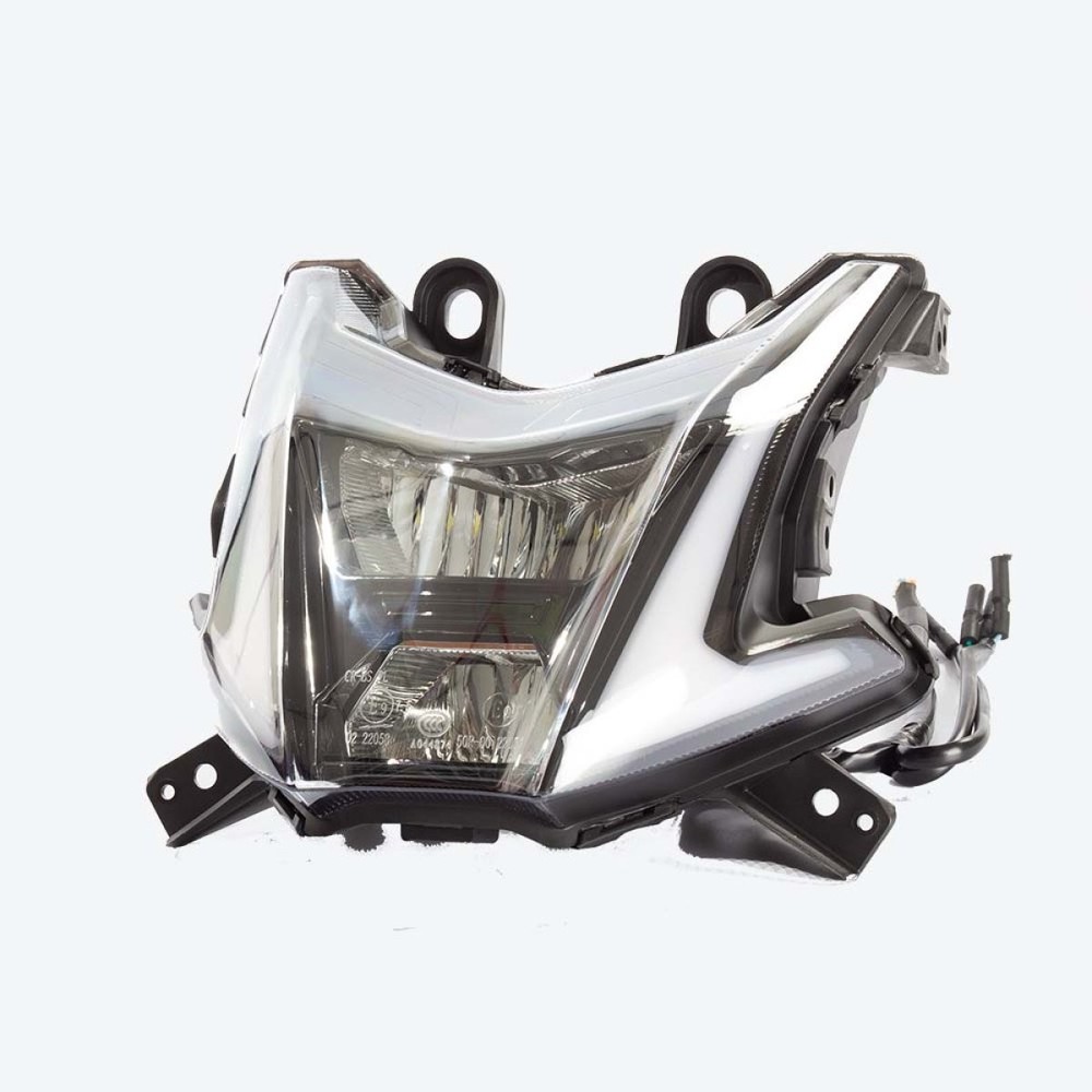 LED Headlight for LX500-J-E5, LX500-K-E5 ECE Compliant Headlight Assembly Black