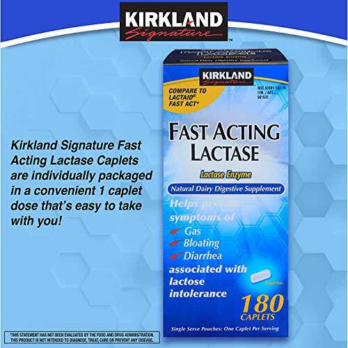 Ks Fast Acting Lactase Caplets 180 Count