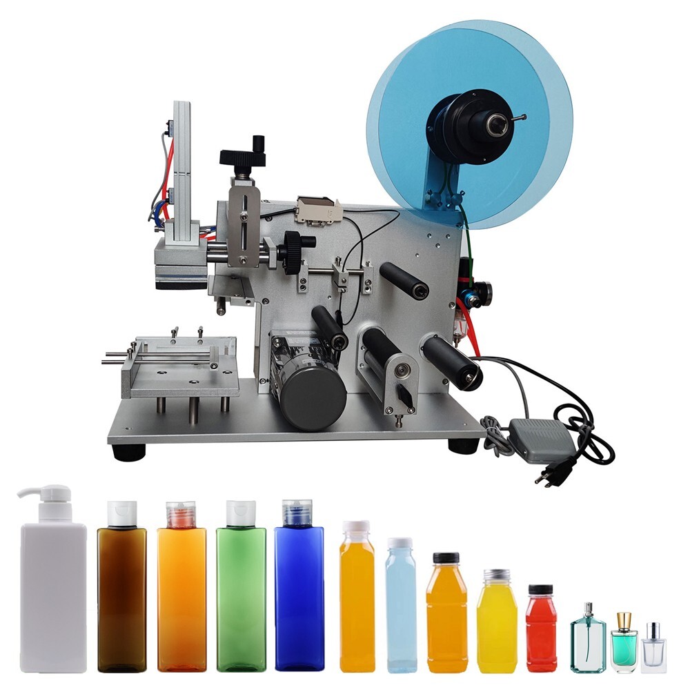 110V LT60 Semi-Automatic Plane Labeling Machine Flat Surface Labeler