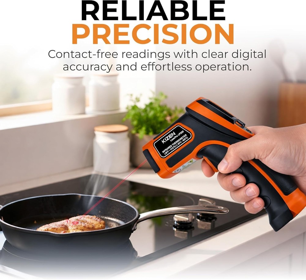 Infrared Temperature Gun - Handheld Surface Infrared Thermometer for Griddle,...