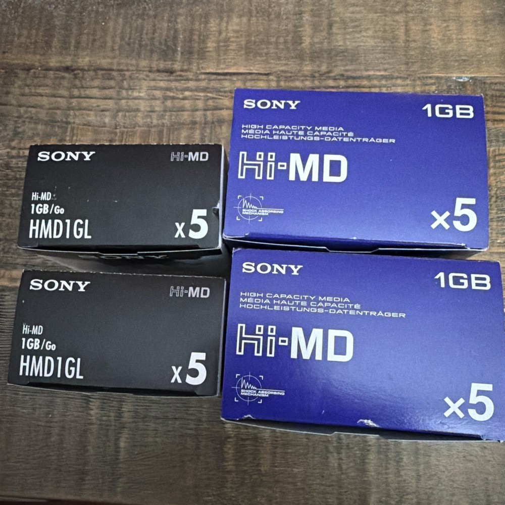 Sony Minidisc Boxes - Empty Boxes Without Discs