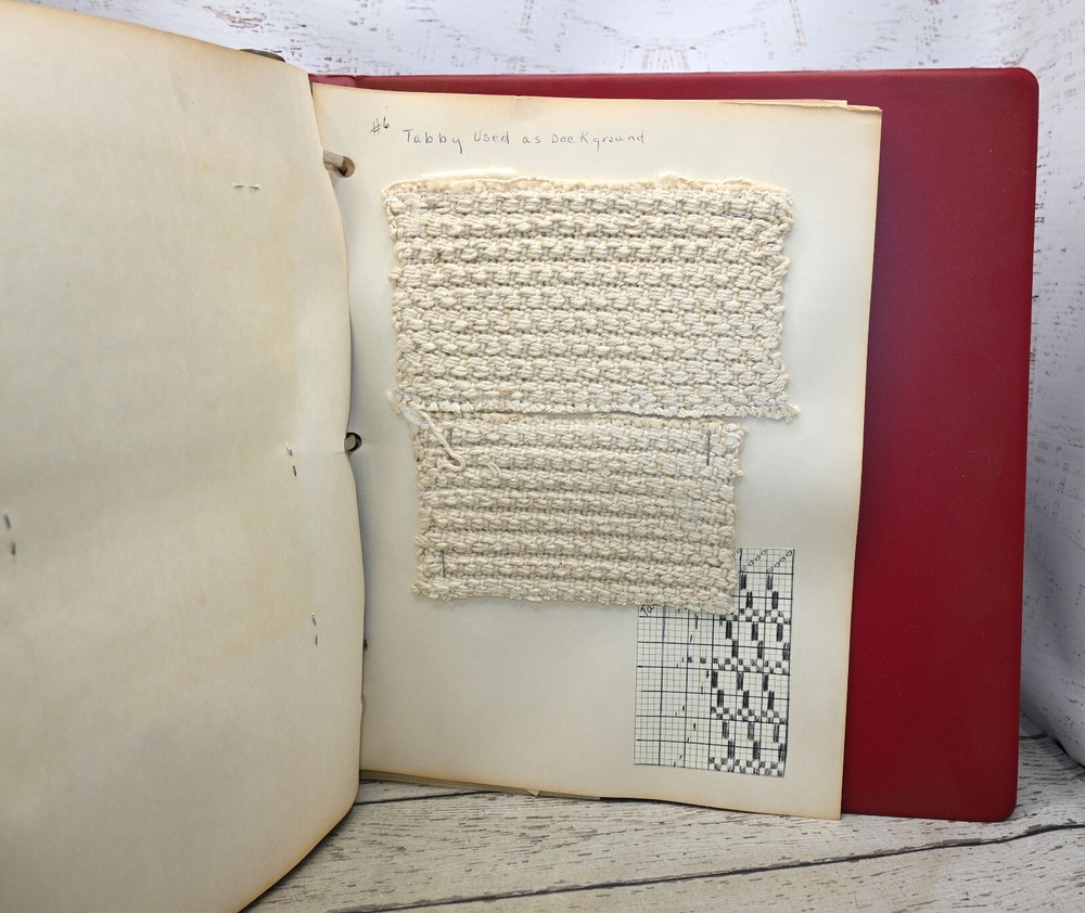 Twill Variations Weaving Pattern Sample Book Binder Instructions Handmade 1977