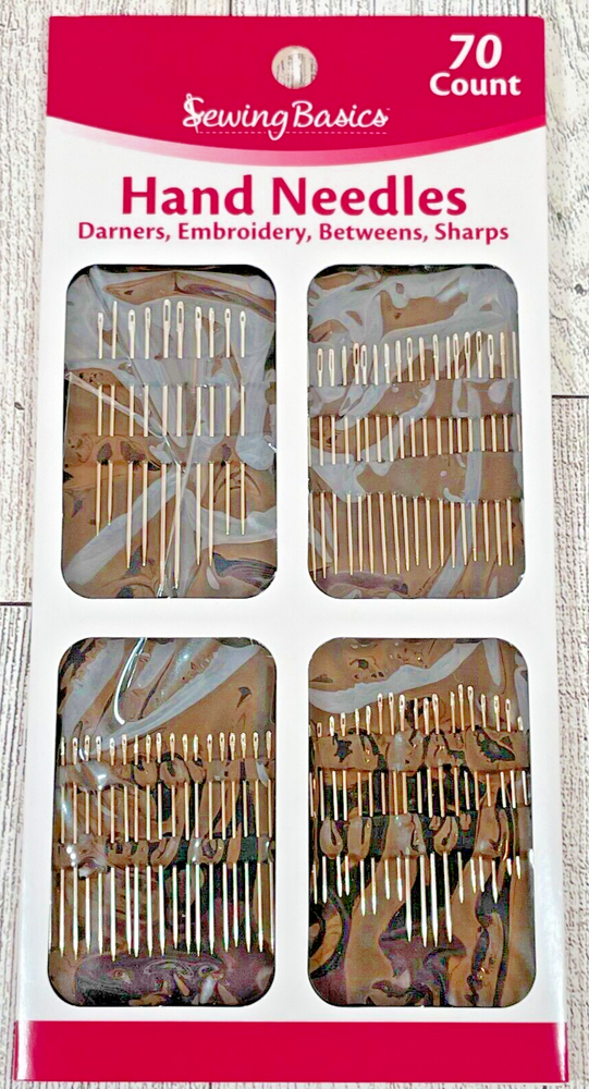 Sewing Basics 70 Count Hand Needles New
