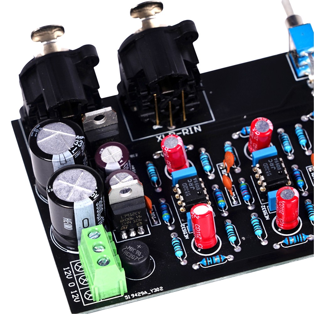 1pc Balanced Unbalanced input to balanced output board (dual channel)