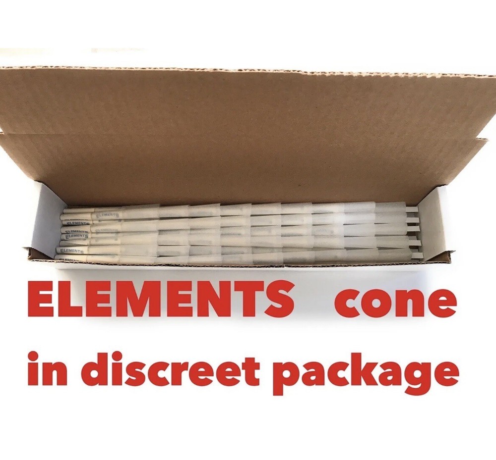 elements rice organic 1 1/4 size pre rolled cone +elements PHOENIX LIGHTER