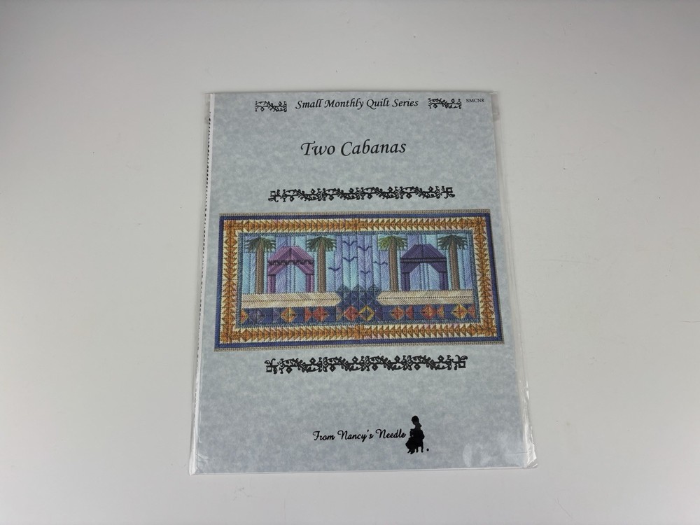 From Nancy’s Needle Quilt Series Two Cabanas Needlepoint Pattern 1S