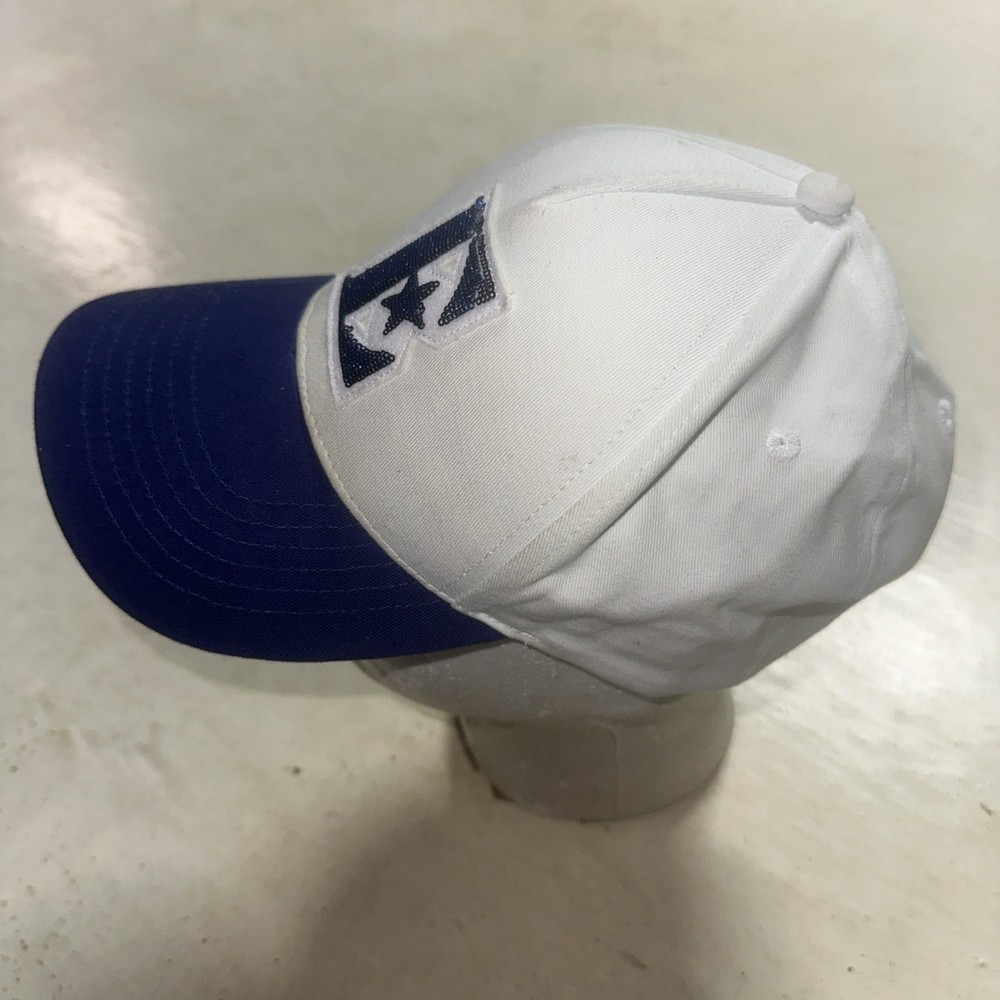 Elton John "Sequin E* Cap" White Blue Glitter E Star ELTON JOHN cap official