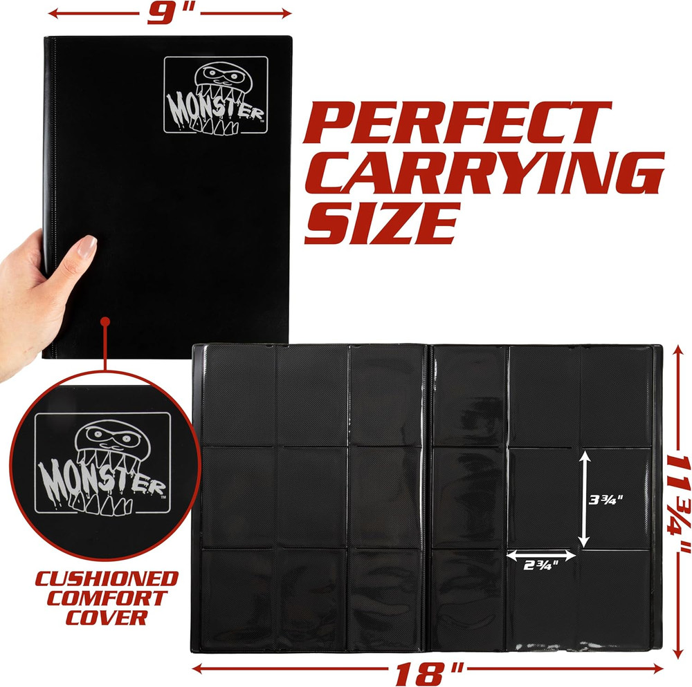 9 Pocket Trading Card Binder- Matte Lime Album W Side Loading Pockets, Antitheft