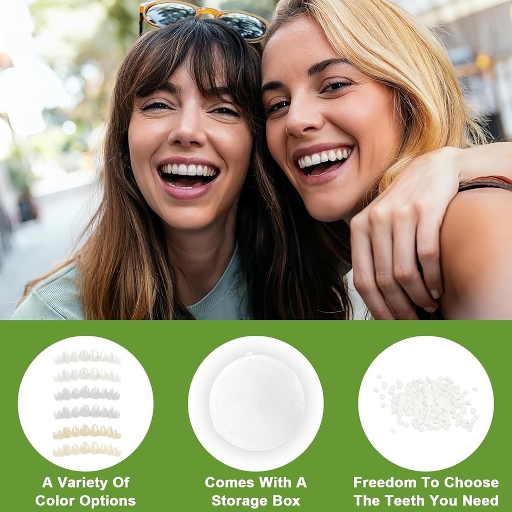 Veneers Teeth for Women, Tooth Replacement Missing Teeth, Upper Veneer...