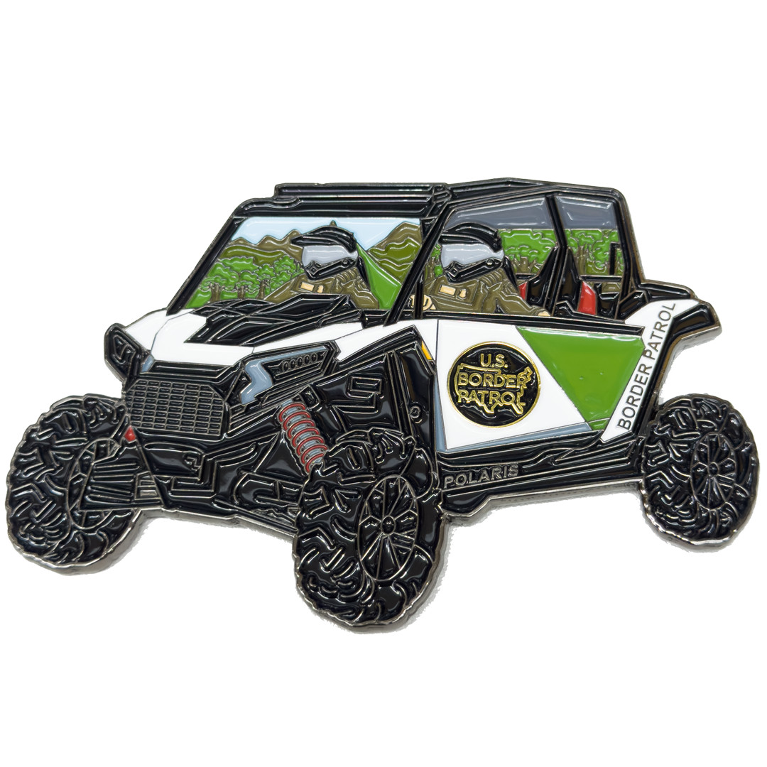 EL18-15 challenge coin for CBP Border Patrol UTV Truck Police Challenge Coin Hon