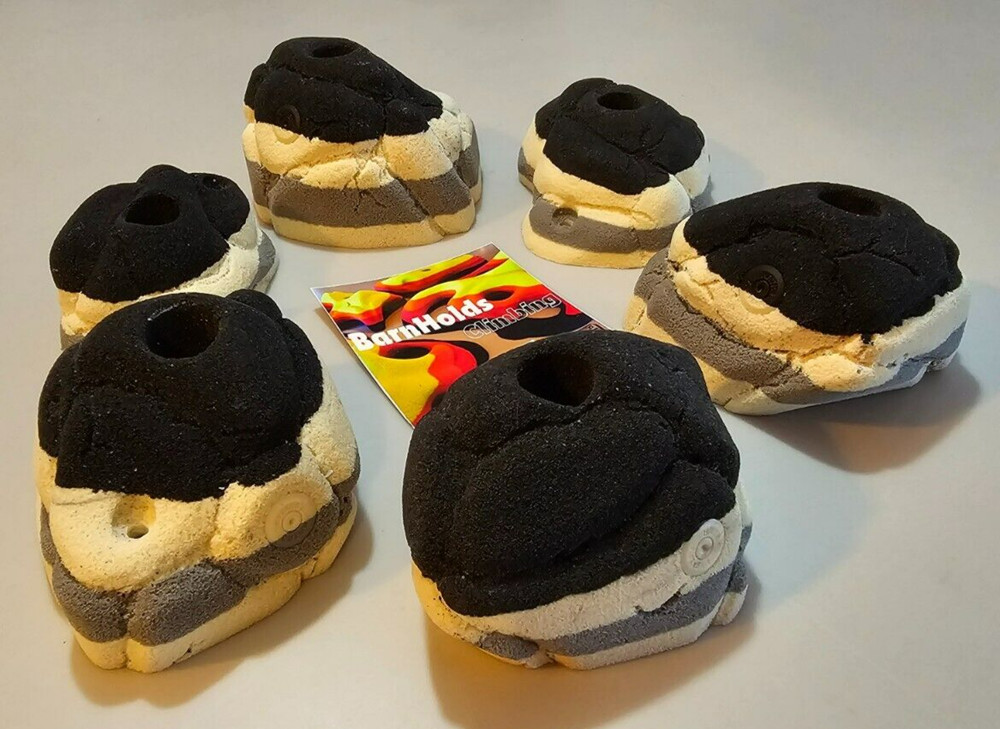 CUSTOM Rock Climbing Hold set Made to Order, Shellbacks 100% Unique Pour Set