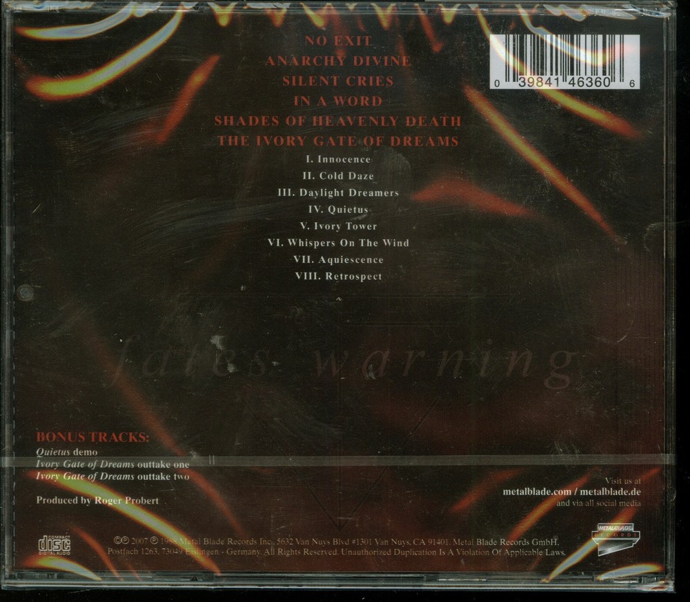 Fates Warning No Exit new German press
