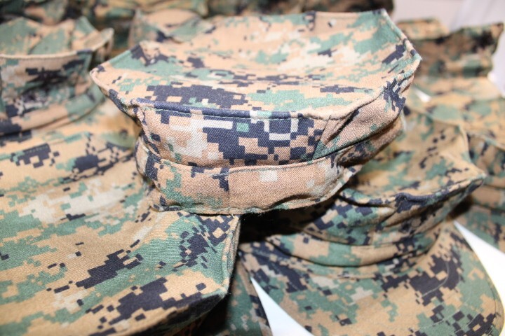 US Military REAL USMC 8 Point Garrison Cover Cap Hat Woodland MARPAT Size Medium