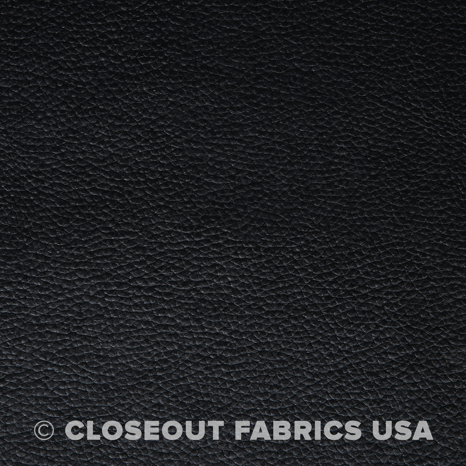 Black Vinyl Fabric - Faux Leather - Auto Upholstery Pleather Fabric