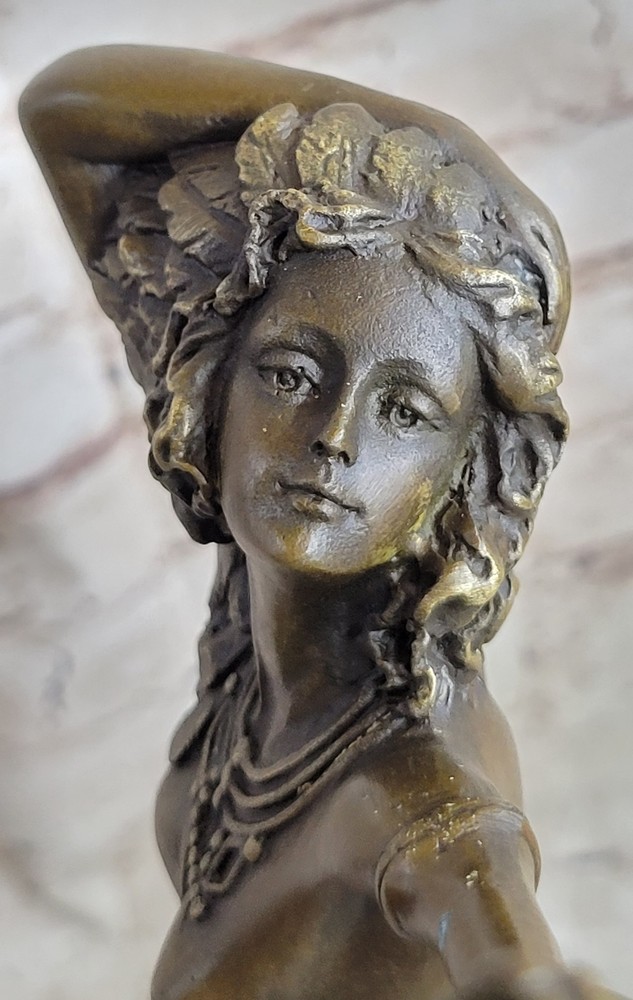 100% Solid genuine Bronze Colinet Dancer Home office Decoration Decor Figurine