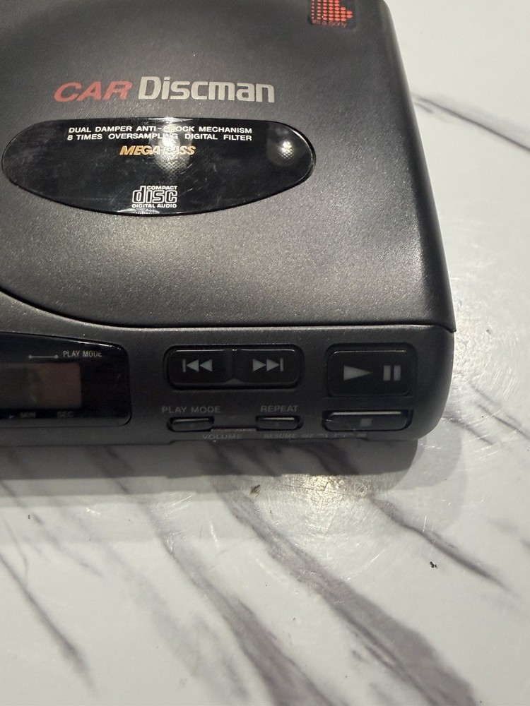 Sony Car DiscMan D-802K Portable CD Player- Tested Works
