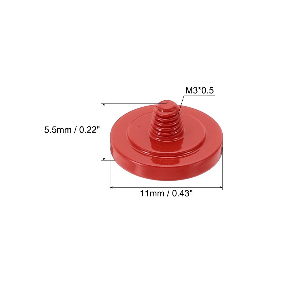 Camera Shutter Button 5pcs Shutter Release Button Concave, Red
