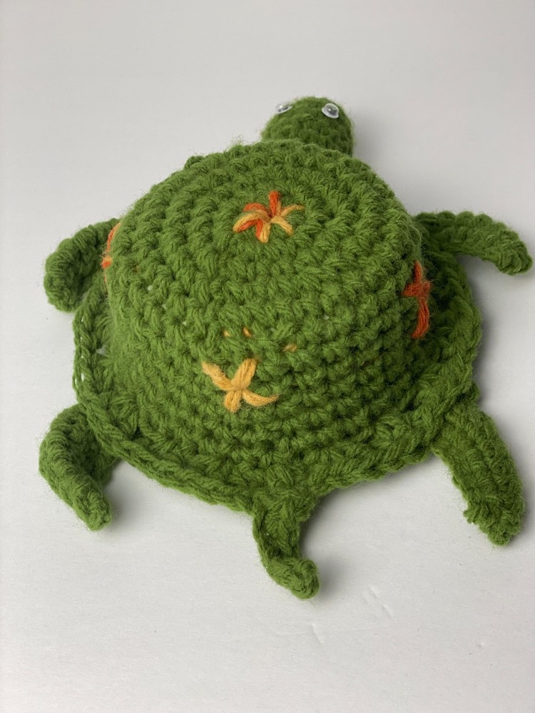 Turtle Lovers! Cute Crocheted Turtle Handmade Green