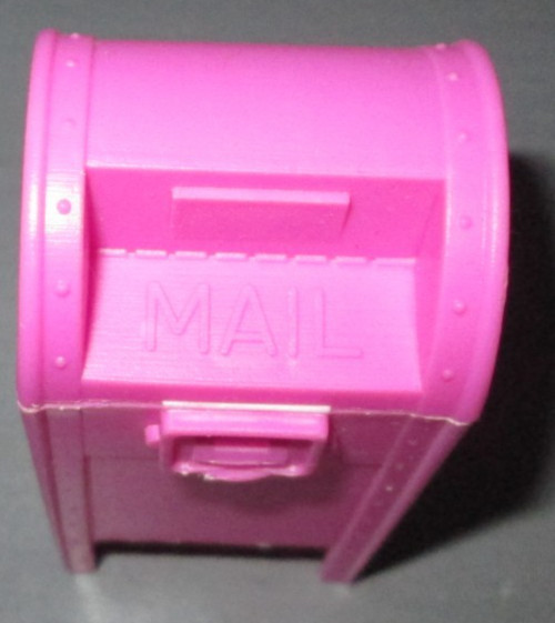 Vintage Fleer Corp Mini Pink Mailbox Empty Candy Container USA Made