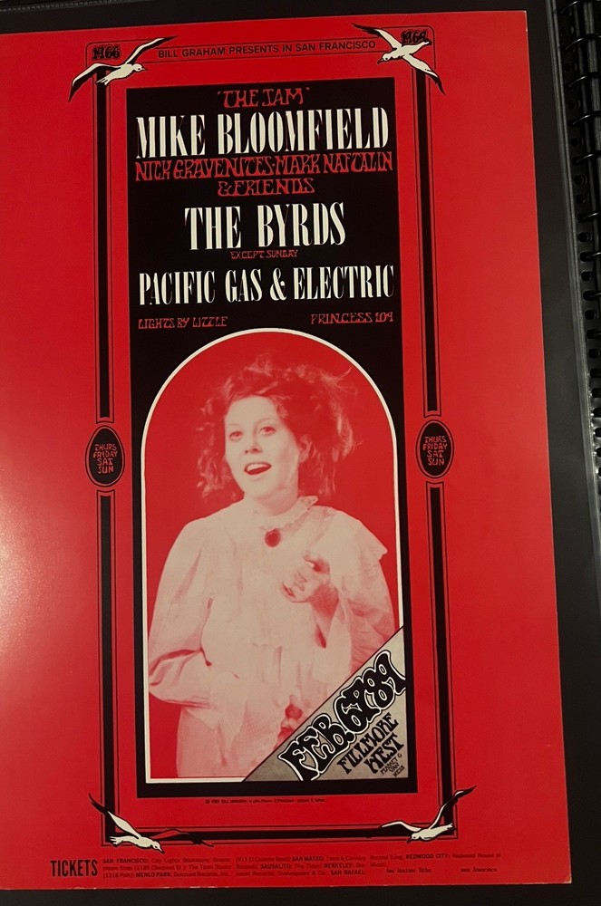 POSTER BG-159 / Mike Bloomfield / The Byrds / Bill Graham Presents