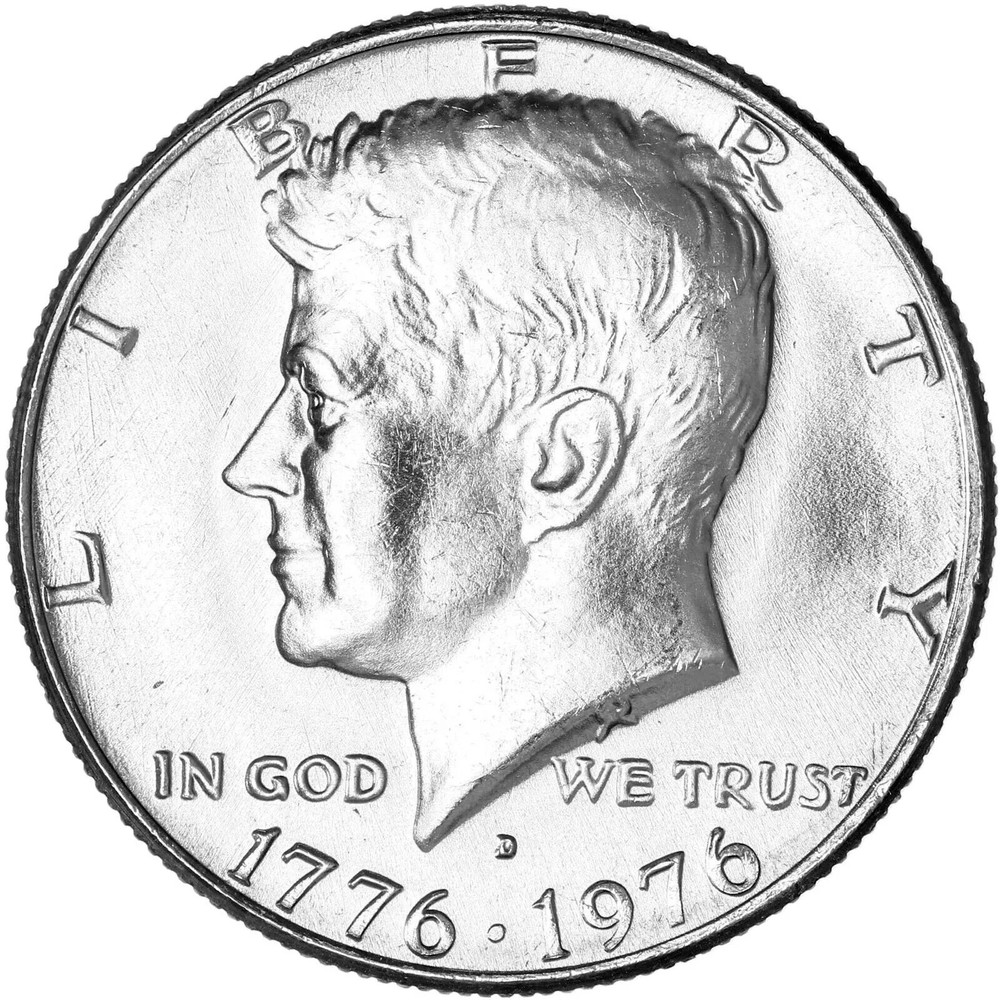 1976 D Kennedy Half Dollar Coin