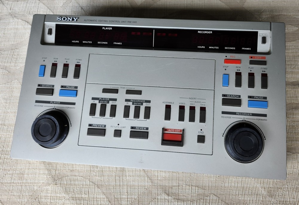 Sony Model RM-440 Automatic Editing Control Unit -Untested