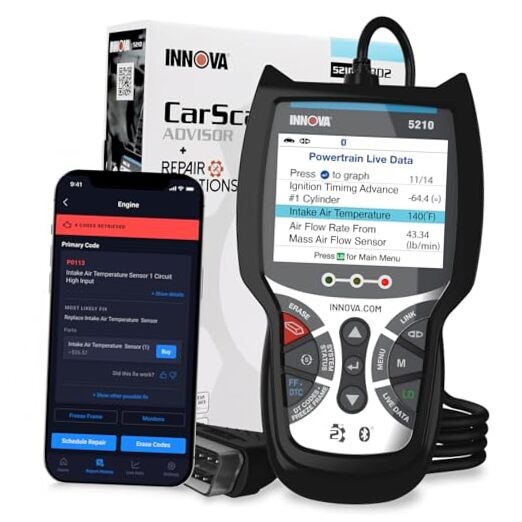 OBD2 Scanner & Engine Code Reader 5210 - Battery Tester - Live Data - Oil Reset