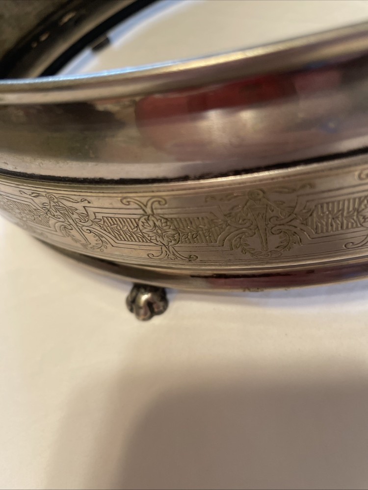Sliver Plated Footed Oval Casserole Holder