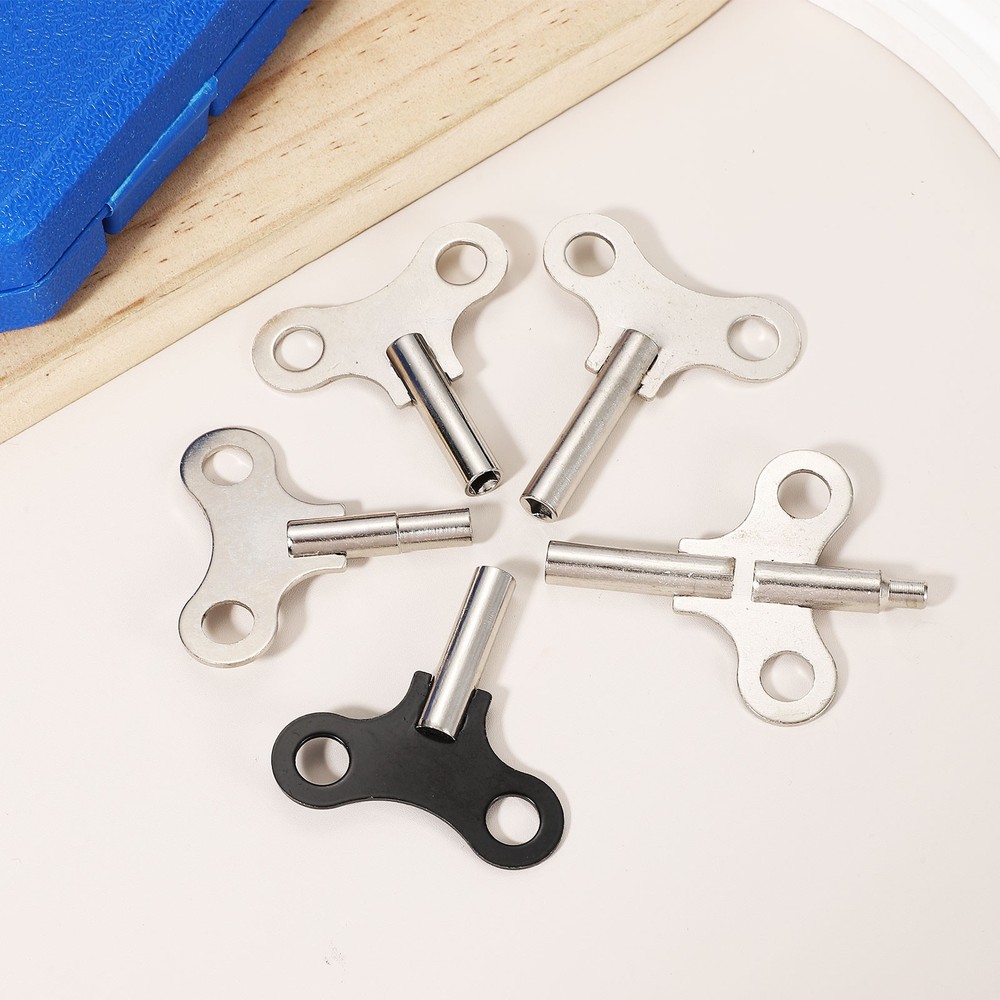 4.4mm x 52mm Wrench Clock Key for Winding, Silver