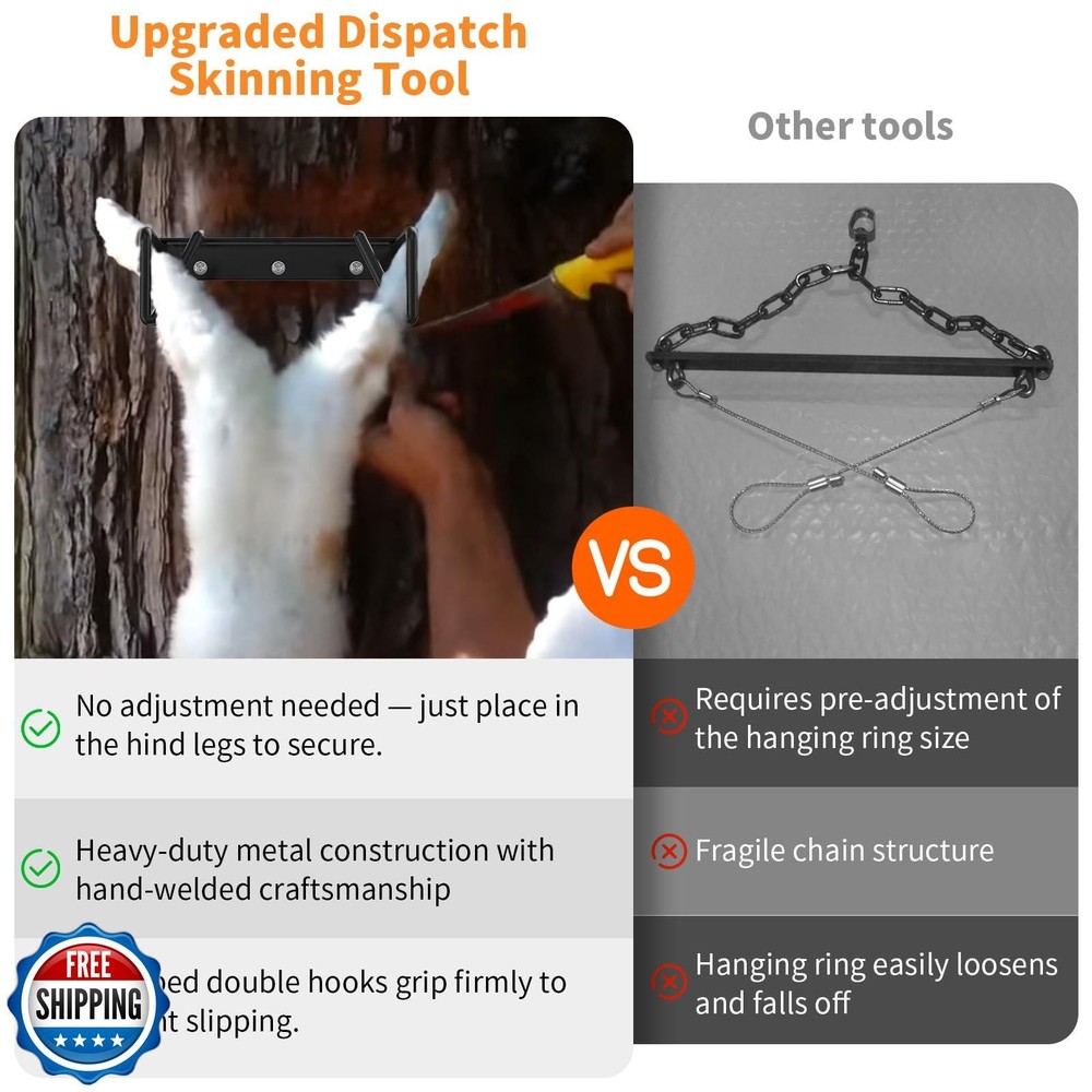 Meat Rabbit Dispatch Skinning Tool – Heavy Metal Rabbit Squirrel