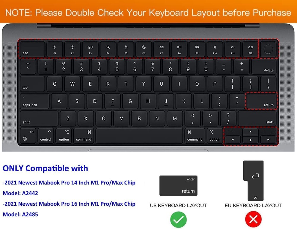 MacBook Keyboard Protective Cover