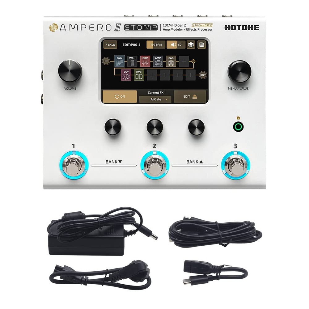 HOTONE Guitar Multi Effects Processor Multi Effects Pedal Touch Screen Guitar...