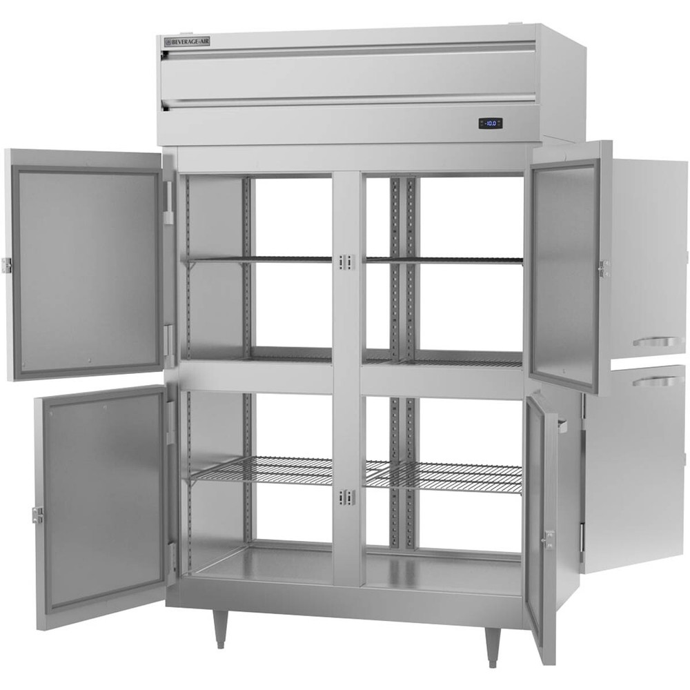 Beverage Air PFD2HC-1AHS 2-Section Pass-Thru Freezer w/ 8 Solid Half-Doors, 4...