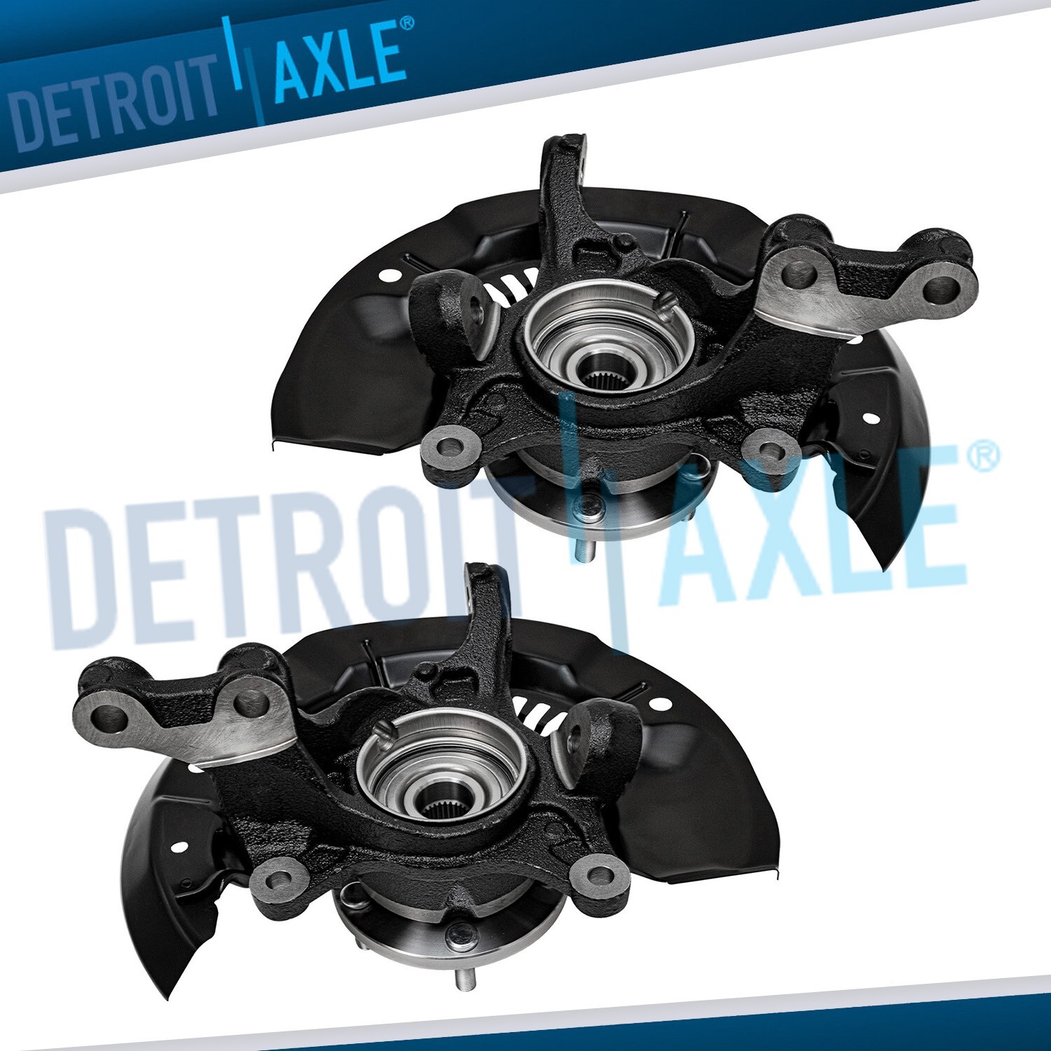 Front Steering Knuckles Wheel Hub Bearing for 2011-2017 Toyota Sienna FWD Pair