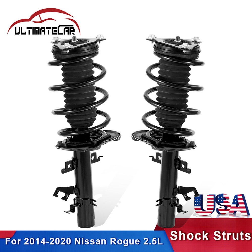 Pair Front Complete Struts Shocks Assembly For 2014-2020 Nissan Rogue 2.5L