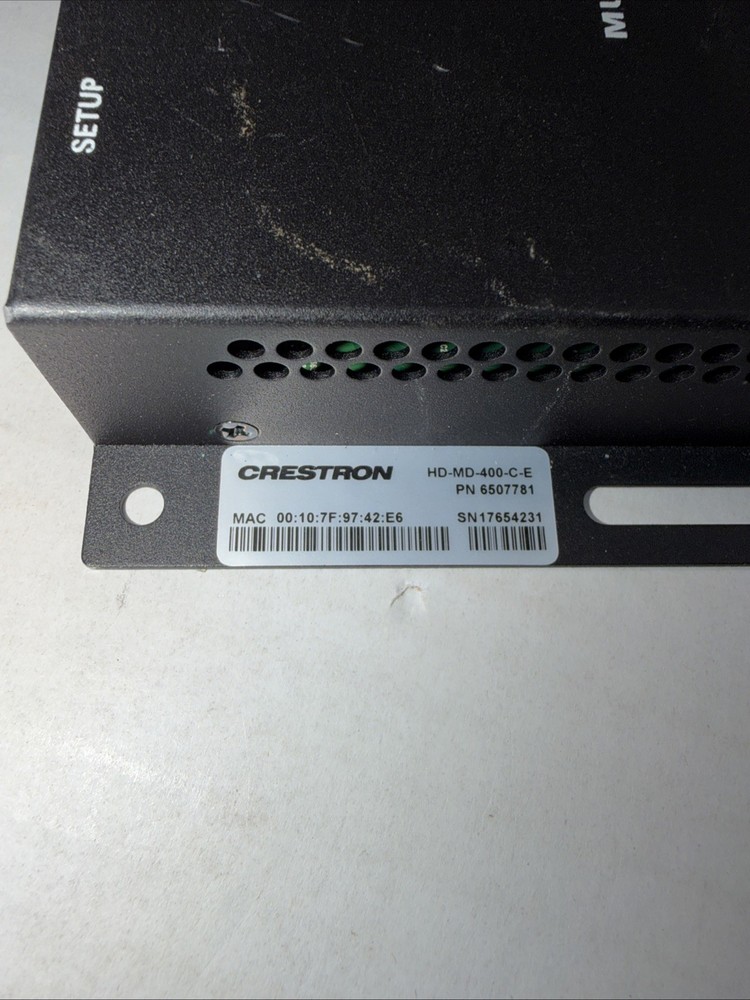 CRESTRON MULTIFORMAT SWITCH AND RECEIVER HD-MD-400-C-E