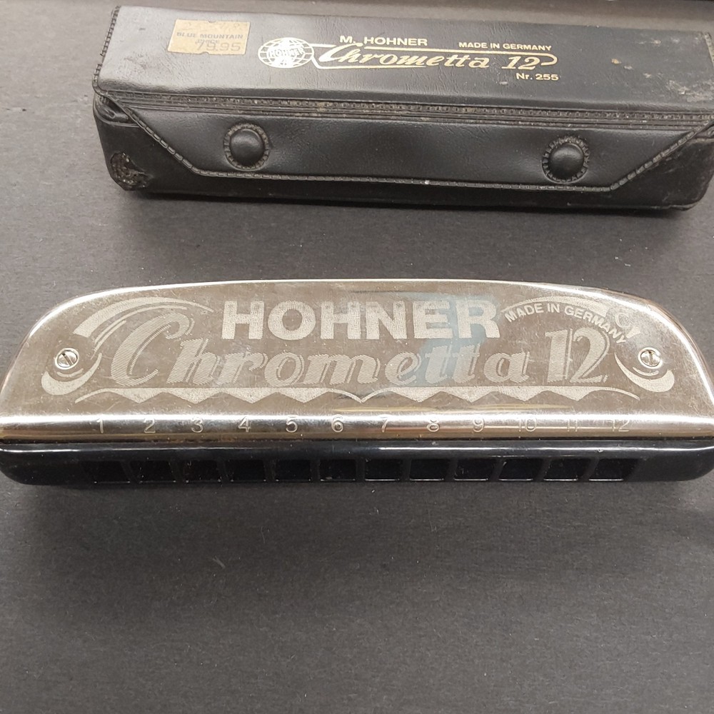 Hohner Chrometta 12 Harmonica With Case