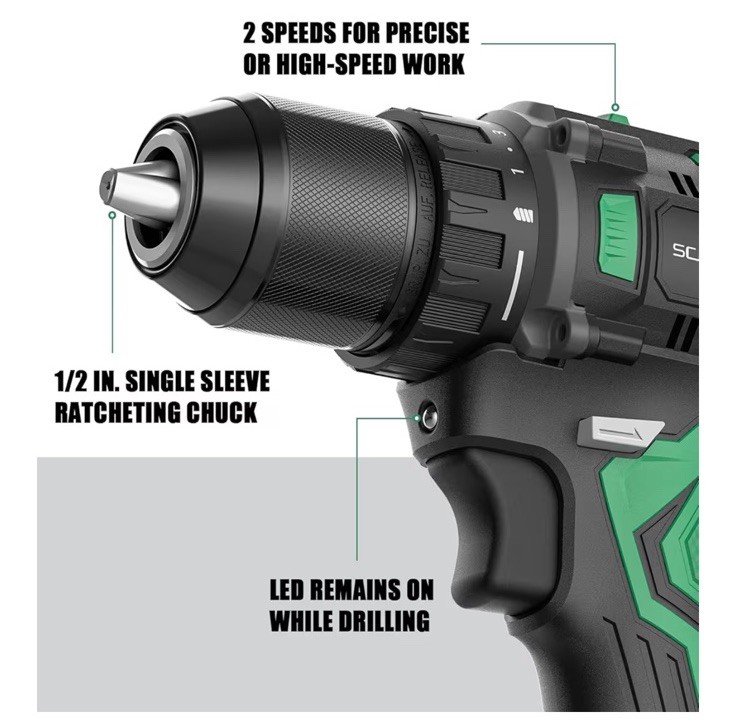 SCHNEIDER 20V MAX CORDLESS DRILL DRIVER