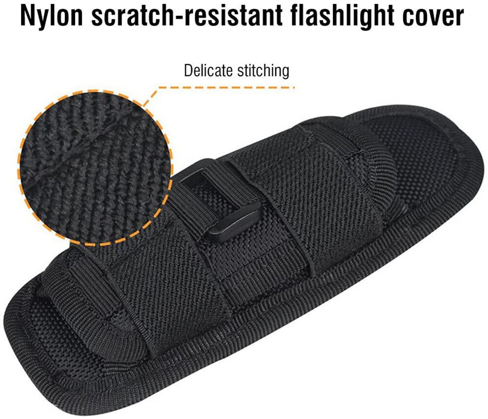 360° Rotatable Tactical LED Flashlight Holster Torch Holder Duty Belt Pouch Case