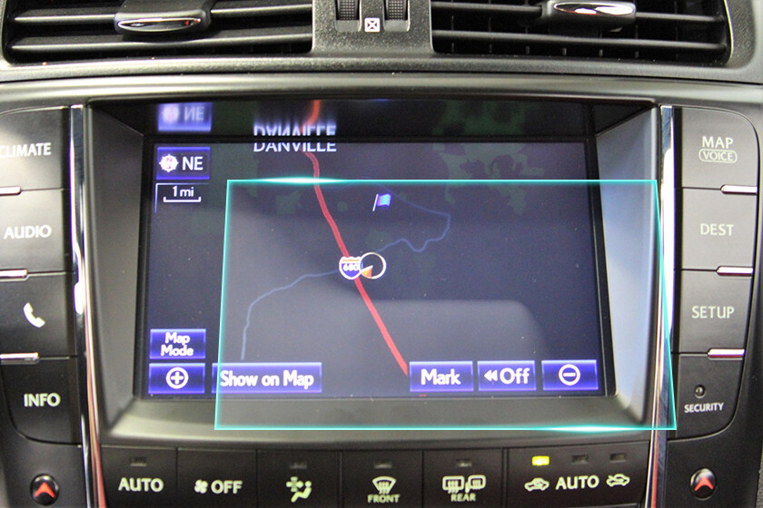 Crystal Clear Screen Protector for 2013 Lexus IS-F Vehicle Navigation