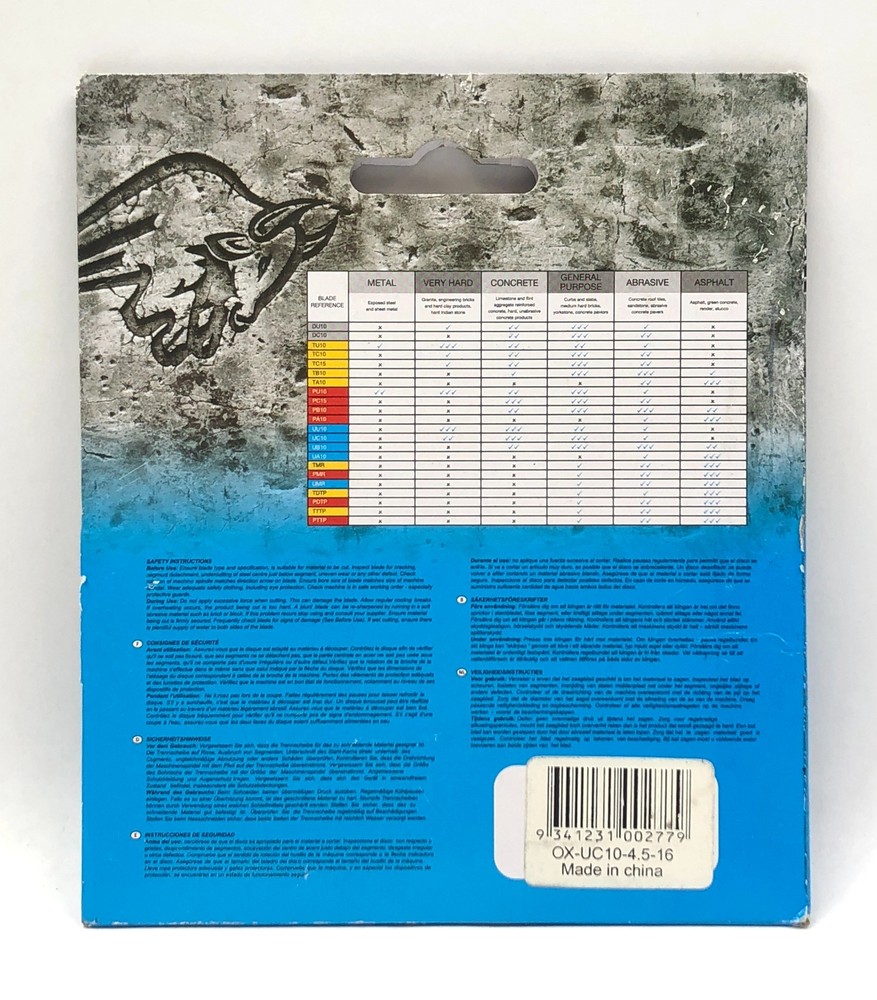 OX Tools Diamond Blade Ultimate Concrete Segmented 4.5 inch OX-UC10-4.5